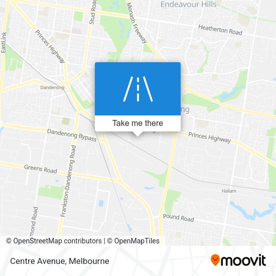 Centre Avenue map