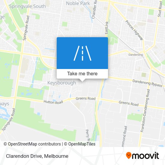 Clarendon Drive map