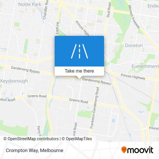 Crompton Way map