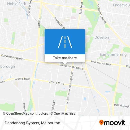 Dandenong Bypass map