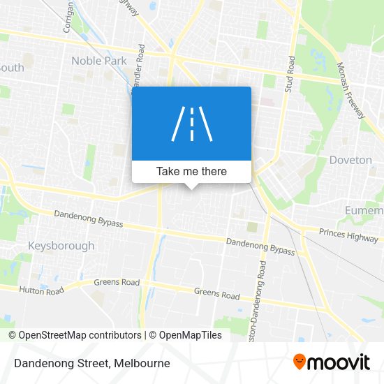 Dandenong Street map
