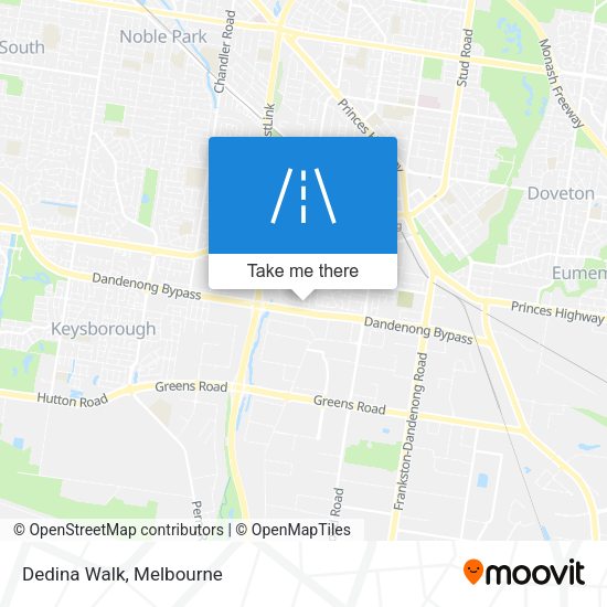 Dedina Walk map