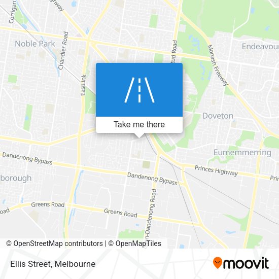 Ellis Street map