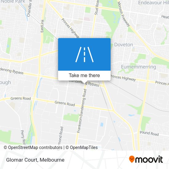 Glomar Court map
