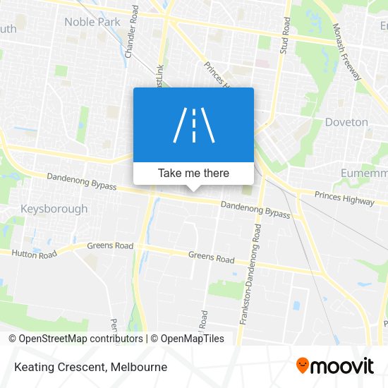Keating Crescent map