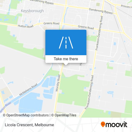 Licola Crescent map