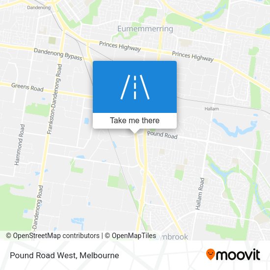 Pound Road West map