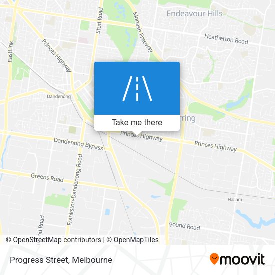 Progress Street map
