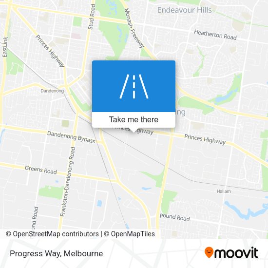 Progress Way map