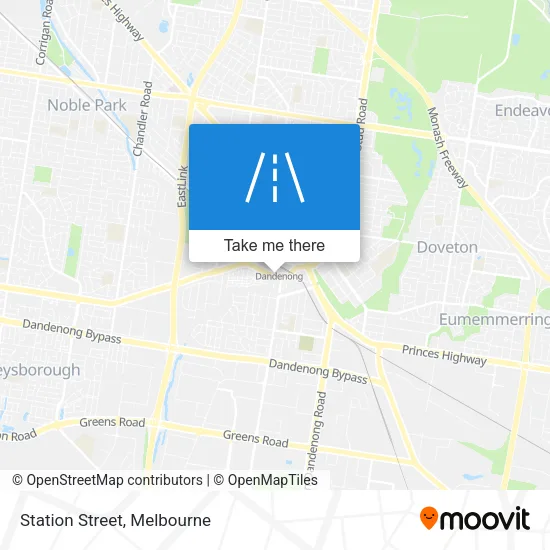 Mapa Station Street