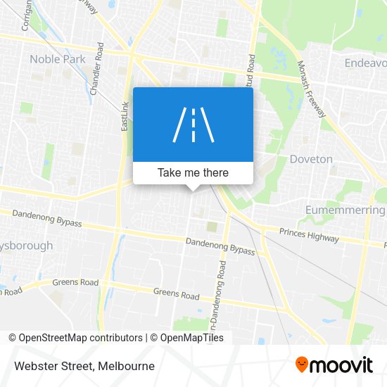 Webster Street map