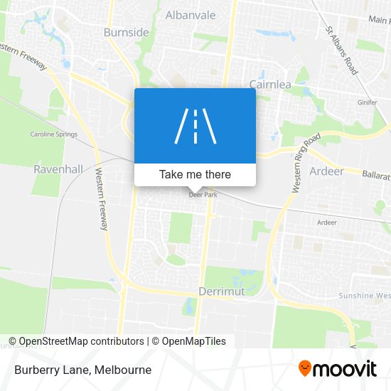 Burberry Lane map