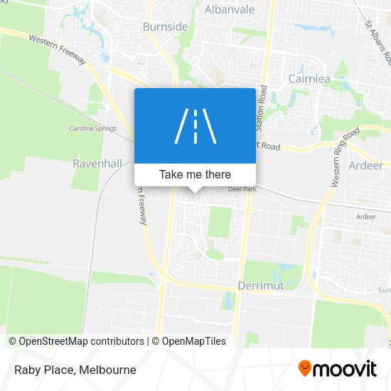 Raby Place map