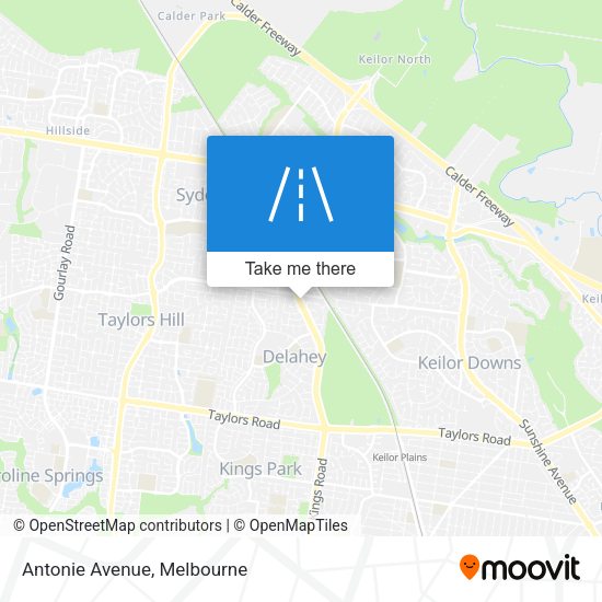 Antonie Avenue map