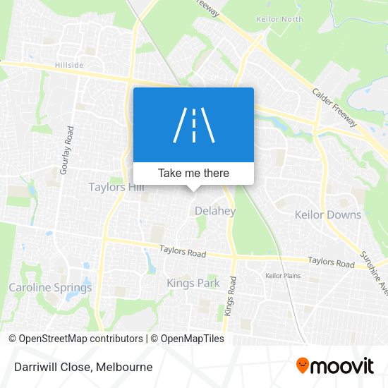Darriwill Close map