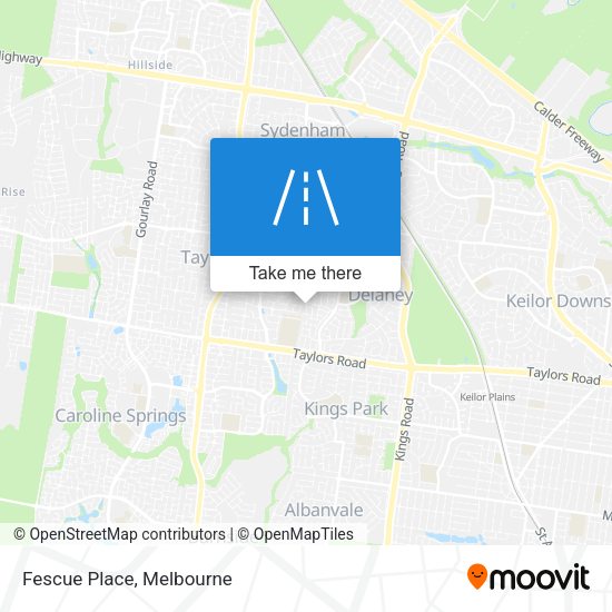 Fescue Place map