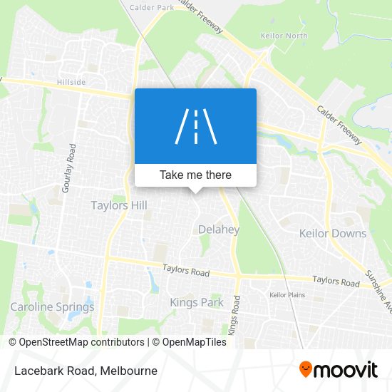 Lacebark Road map