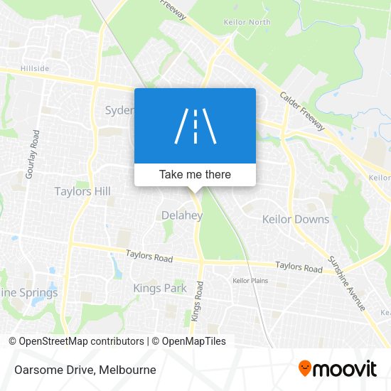 Oarsome Drive map