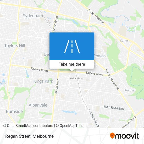 Regan Street map