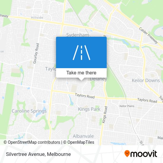 Silvertree Avenue map