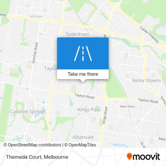 Themeda Court map