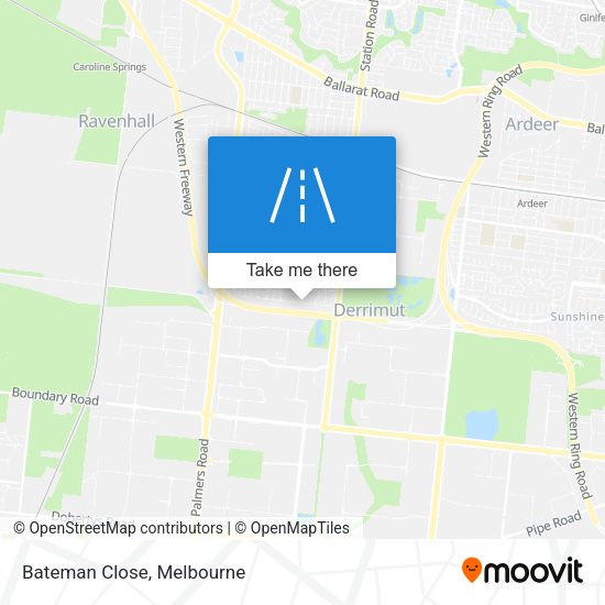 Bateman Close map