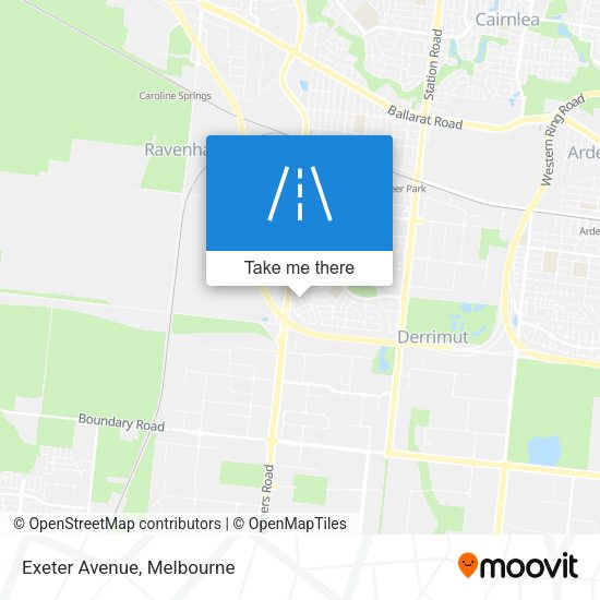 Exeter Avenue map