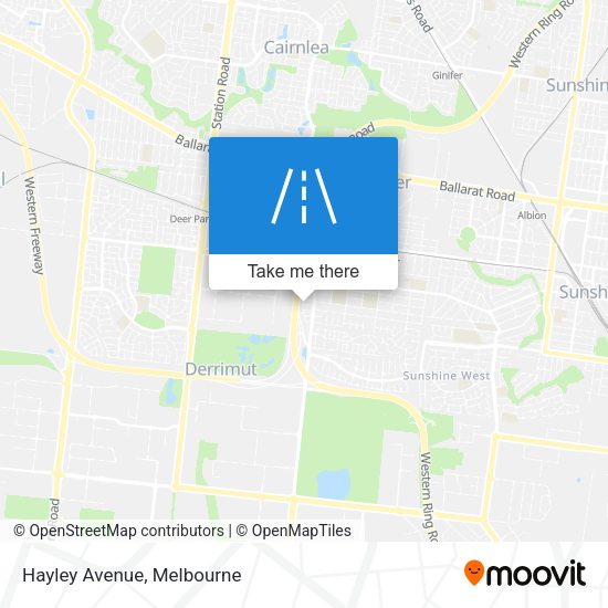 Hayley Avenue map
