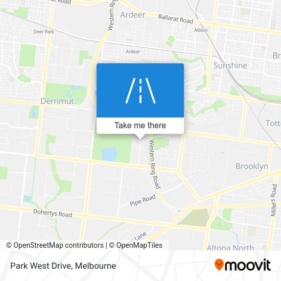 Park West Drive map