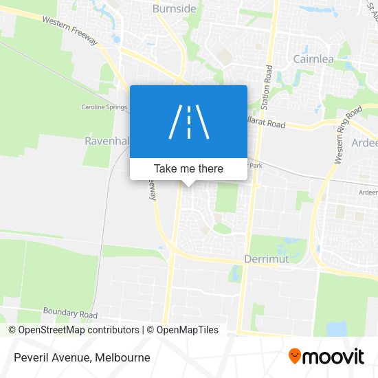 Peveril Avenue map