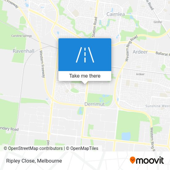 Ripley Close map