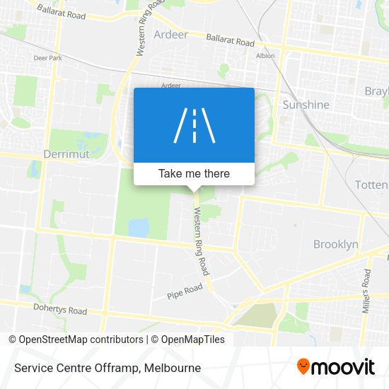Service Centre Offramp map