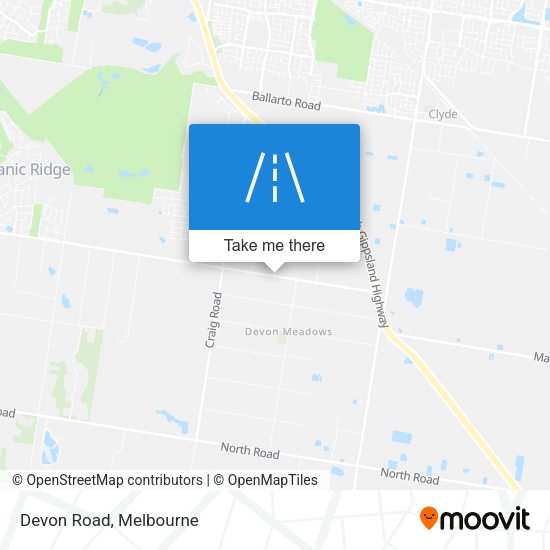 Devon Road map