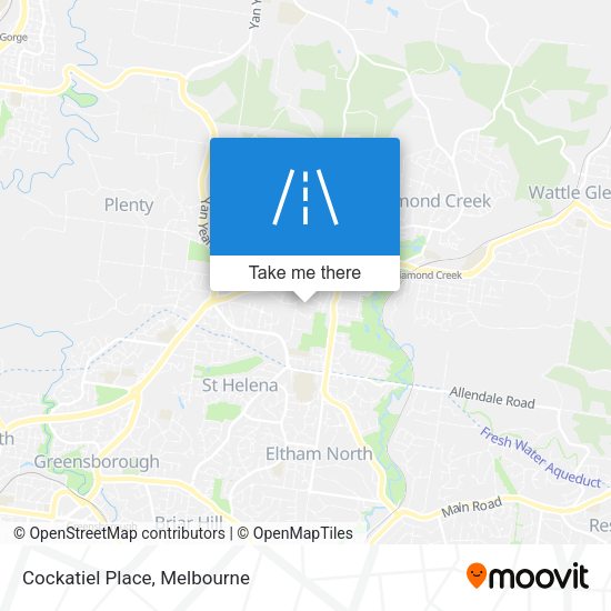 Cockatiel Place map