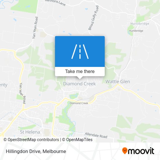 Hillingdon Drive map