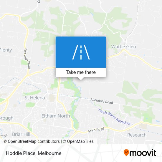 Hoddle Place map