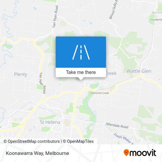 Koonawarra Way map