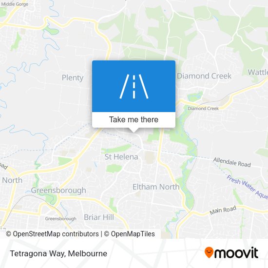 Tetragona Way map