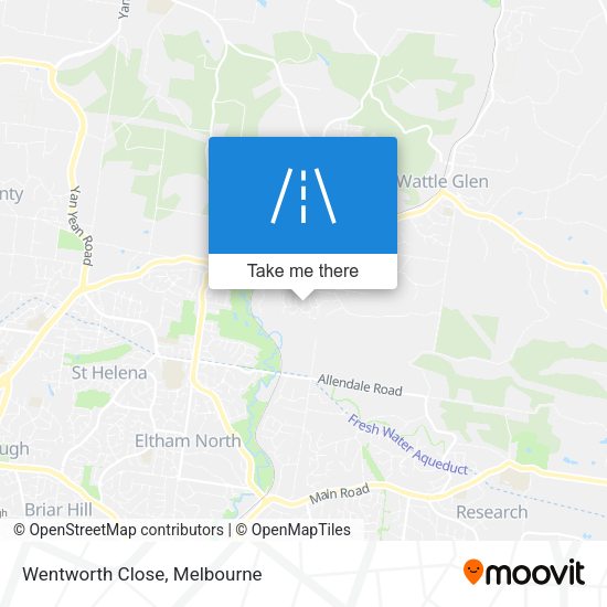 Wentworth Close map