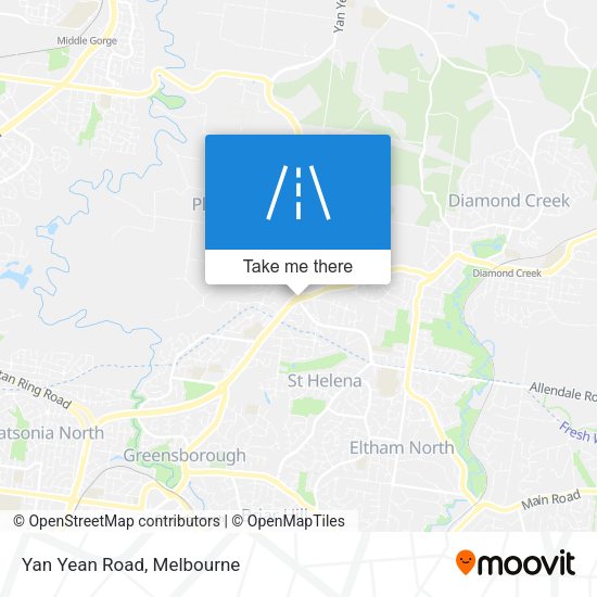 Yan Yean Road map