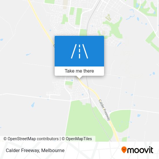 Calder Freeway map