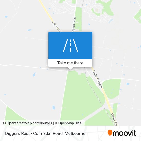 Diggers Rest - Coimadai Road map