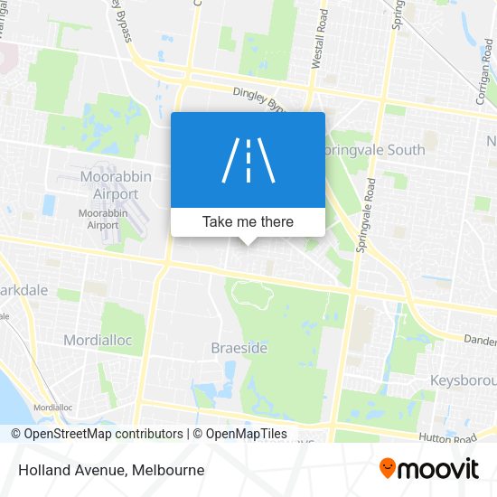 Holland Avenue map