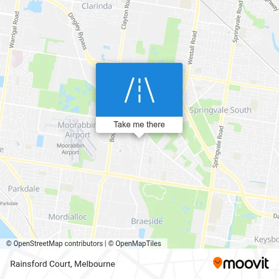 Mapa Rainsford Court