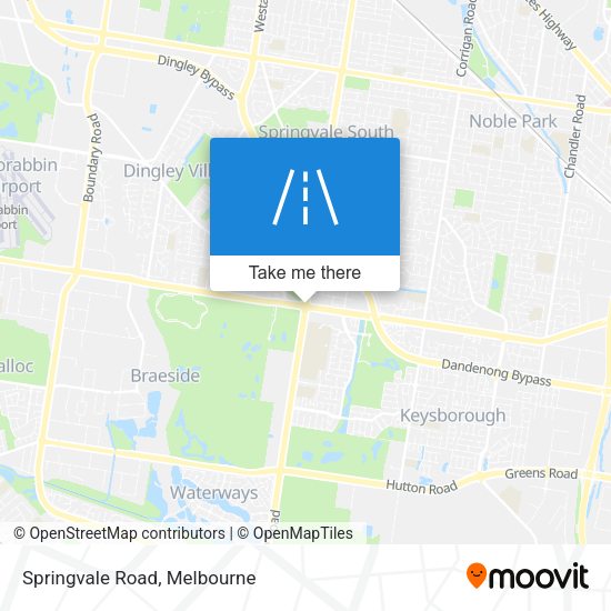 Springvale Road map