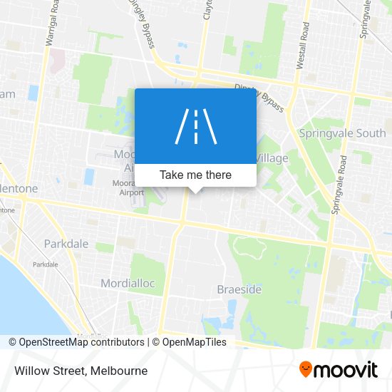 Willow Street map