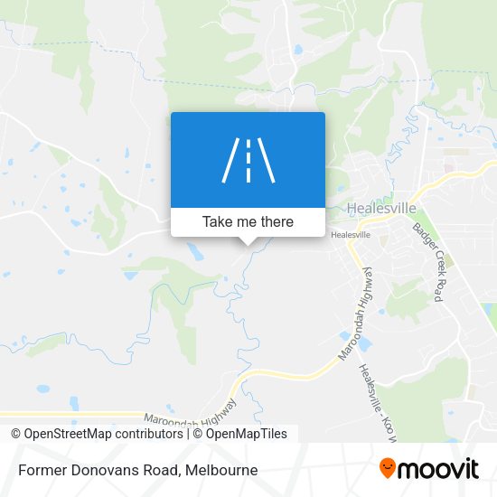 Former Donovans Road map