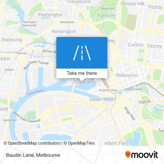 Baudin Lane map