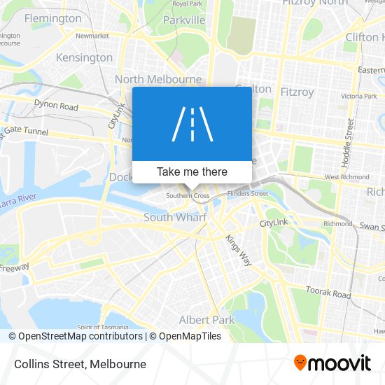 Mapa Collins Street