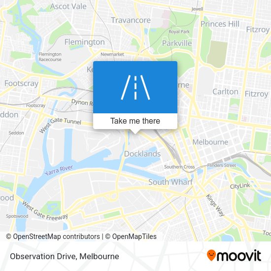 Observation Drive map